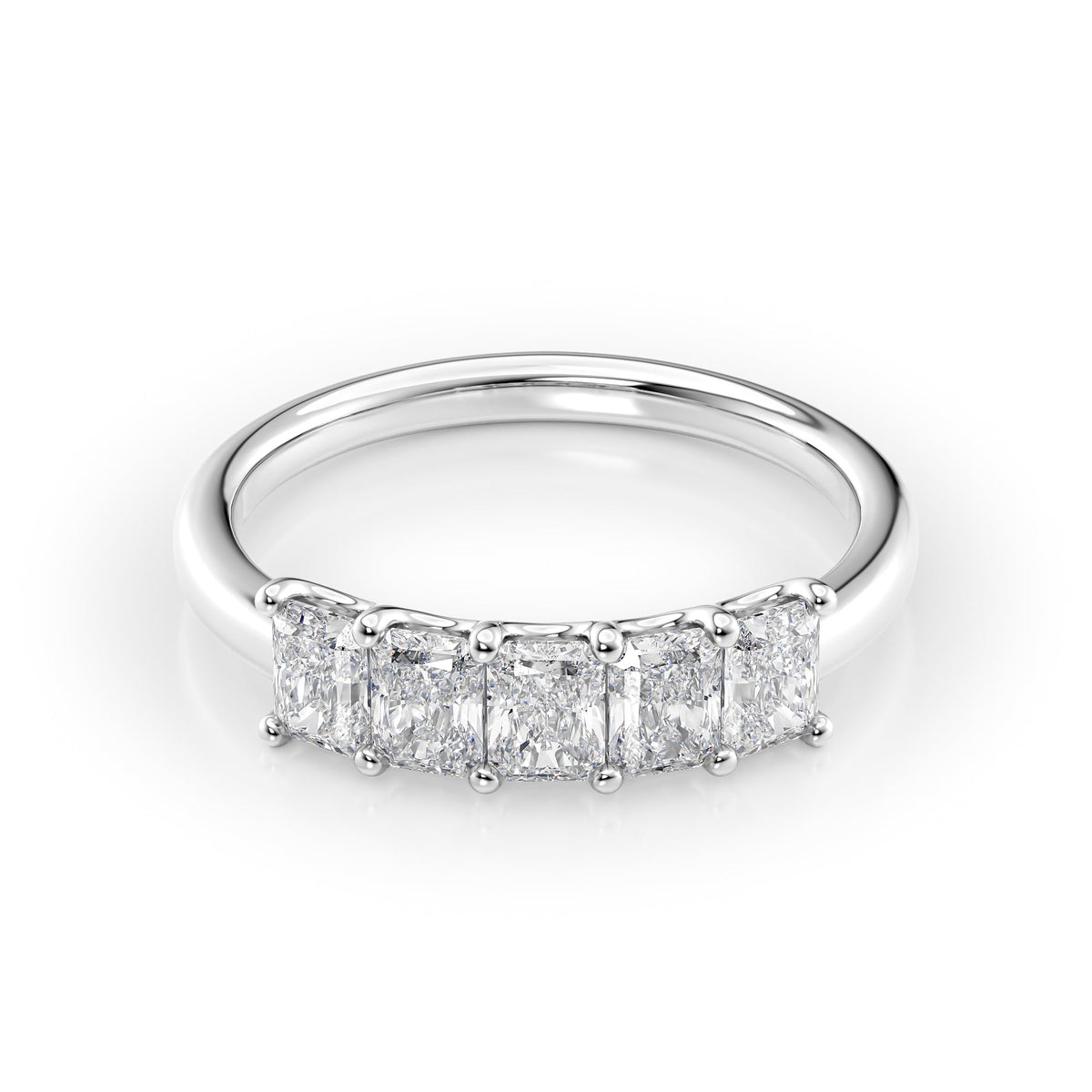 1ct Radiant Prong Anniversary