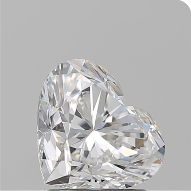 7.5 Carat E VVS1 Heart Lab Diamond