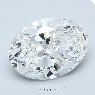 8.02 Carat E VVS1 Oval Lab Diamond