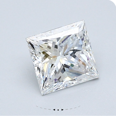 7.02 Carat F VS1 Princess Lab Diamond
