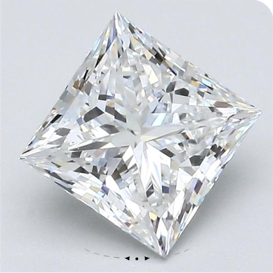 4.18 Carat E VVS1 Princess Lab Diamond
