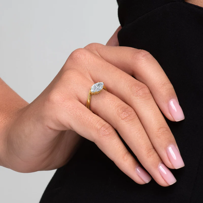 Marquise Diamond Engagement Ring 3